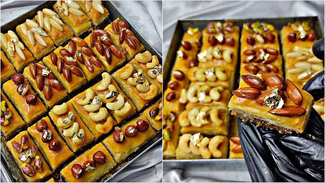 حلويات الجزائرية 🇩🇿/بقلاوة الجزائرية بلمسة عصرية مع طريقة التقطاع لجيكم صعيبة ومورقة يا سلام على بنة