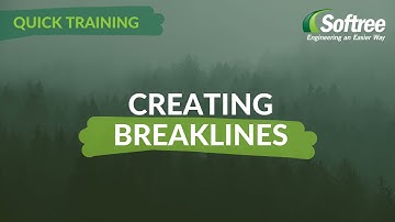Softree Training | Creating Breaklines