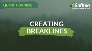 Softree Training | Creating Breaklines