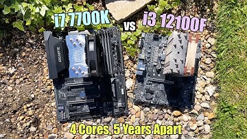 i7 7700K vs i3 12100F - Can The Last Quad Core i7 Keep Up?