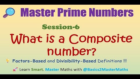What Is a Composite Number? | Factors & Divisibility Definitions with Examples (8,36,11) | CBSE ICSE