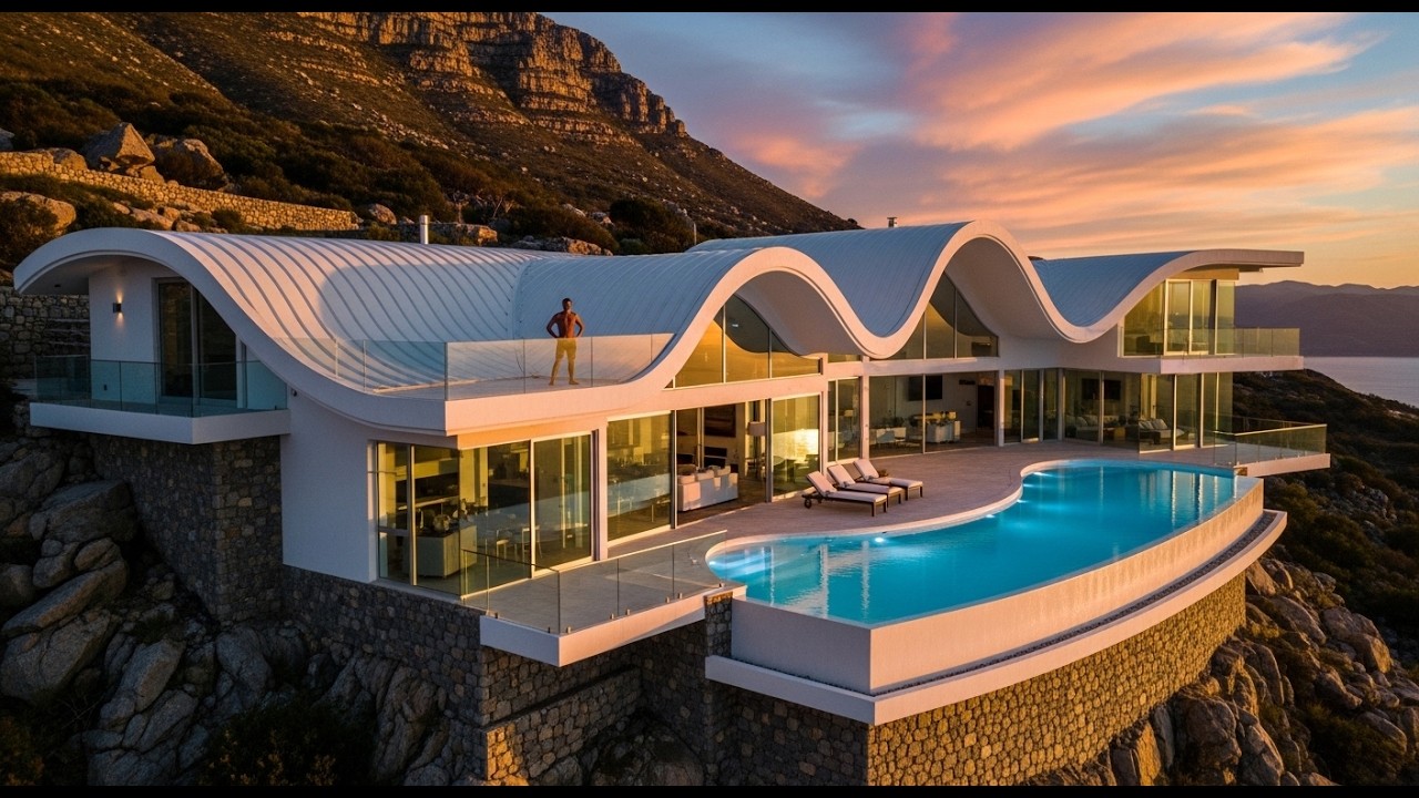 2️⃣ Building a Modern Cliffside Dream House | Ultra Cinematic 4K