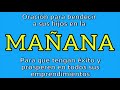 ORACIÓN DE LA MAÑANA  PARA BENDECIR A TUS HIJOS. QUE TENGAN ÉXITO Y PROSPEREN SUS EMPRENDIMIENTOS