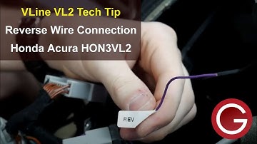 How to Connect Reverse Wire When Installing VLine CarPlay Android Auto Honda Acura 2013-2020 HON3VL2