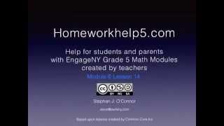 Grade 5 EngageNY Eureka Math Module 6 Lesson 14