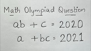France - Math Olympiad Question | An Algebraic Expression | You should be able to solve this!