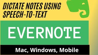 Dictate Notes Using Speech To Text On Evernote (Mac, Windows, Mobile) @evernote screenshot 2