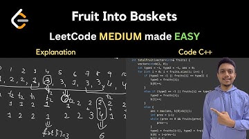 904. Fruit Into Baskets | LeetCode Medium | Sliding Window