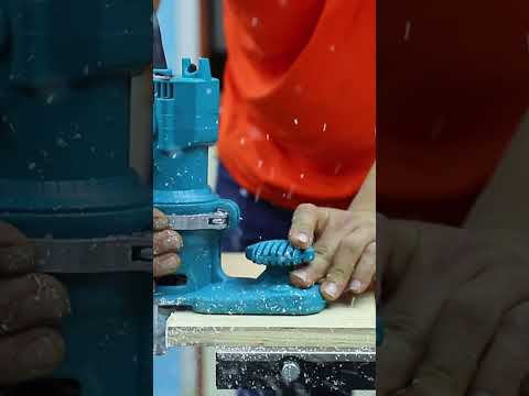 Кромочний фрезер AH703-1 для обробки крайки з насадкою і фрезою R2, видео 2
