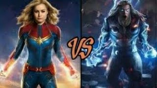 Thor Vs Captain Marvel ll Comparison Video ll Power Of Thor ll