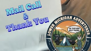 Mail Call/ Thanx@lowermichiganadventures 