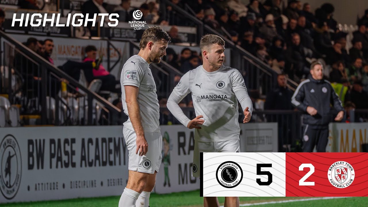 HIGHLIGHTS | Boreham Wood v Brackley Town (H) | National League Cup | 27 January 2026