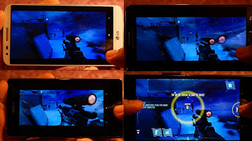 Samsung Galaxy Note 3 vs Sony Xperia Z Ultra vs LG G2 vs Sony Xperia Z1 - Call of Duty Strike Team