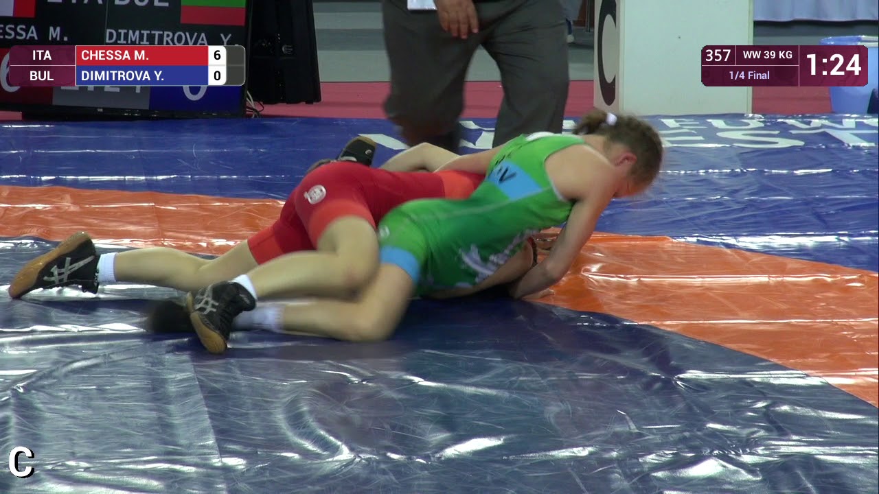 1/4 WW - 39 kg: M. CHESSA (ITA) v. Y. DIMITROVA (BUL)