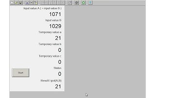 Scripts in HMI Droid Studio - Euclidean Algorithm Calculator demo