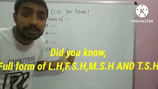 DID YOU KNOW FULL FORM OF L.H, F.S.H,M.S.H AND T.S.H ???😕😕🙆🙆