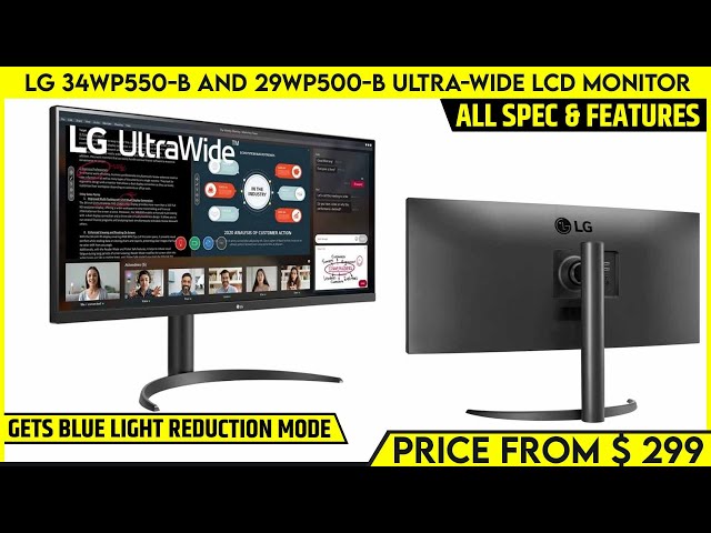 LG 34WP550-B And 29WP500-B 34-inch Ultra-wide LCD Monitor Launched | All  Spec, Features And More