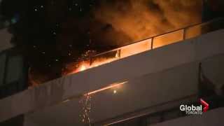 Crews knock down 2 alarm fire in North York | Watch GlobalNews Videos