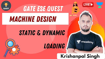Static & Dynamic Loading IV | Machine Design  | Krishanpal Singh