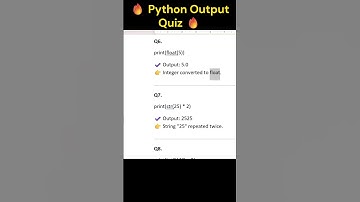 Python Output Quiz 🔥   Type Casting & Data Conversion