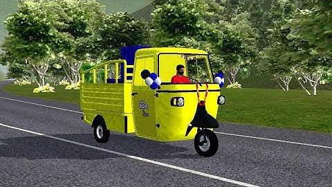 Piaggio Ape Pickup Mod In Bus Simulator Indonesia - Auto-Rickshaw Mod Bussid - Bussid New Mods