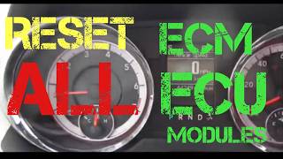 Reset ANY CAR ECU ECM COMPUTER MODULE LIKE a PROFESSIONAL