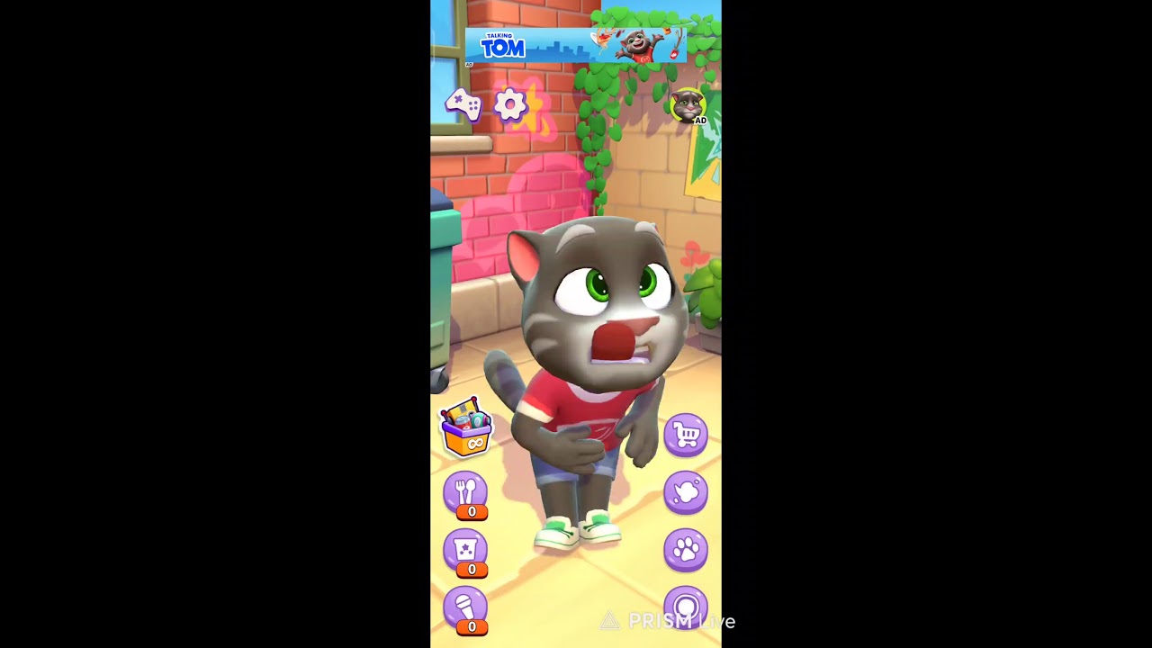 talking tom 2 live #talkingtom #talkingtom2 #trending #live #funnycat #satisfying