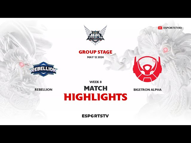 Rebellion vs Bigetron Alpha HIGHLIGHTS MPL ID S13 | BTR VS RBL ESPORTSTV class=