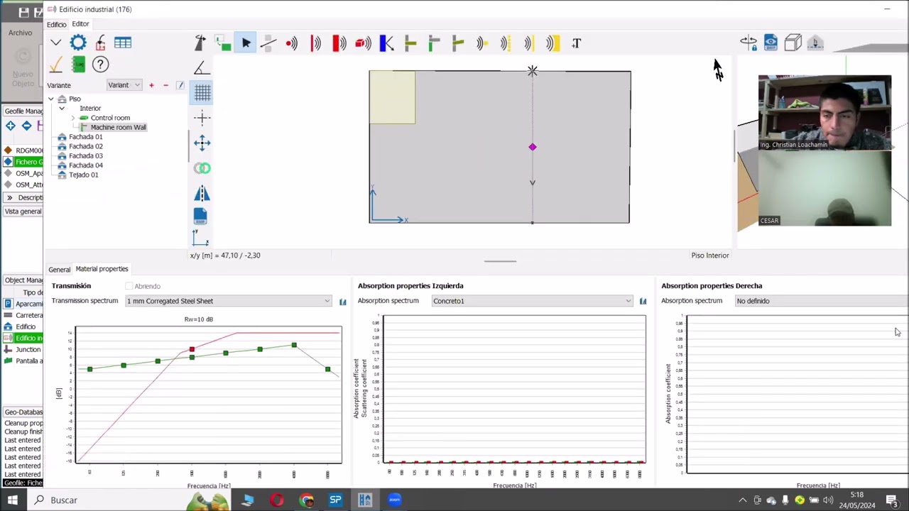 Creación de Edificio Industrial en SoundPlan 2024