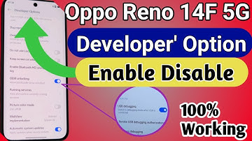 Oppo Reno 14F 5g Developer option enable // how to enable developer option in oppo reno 14f 5g