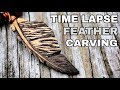 Hand Carving a Feather Pendant TIME LAPSE