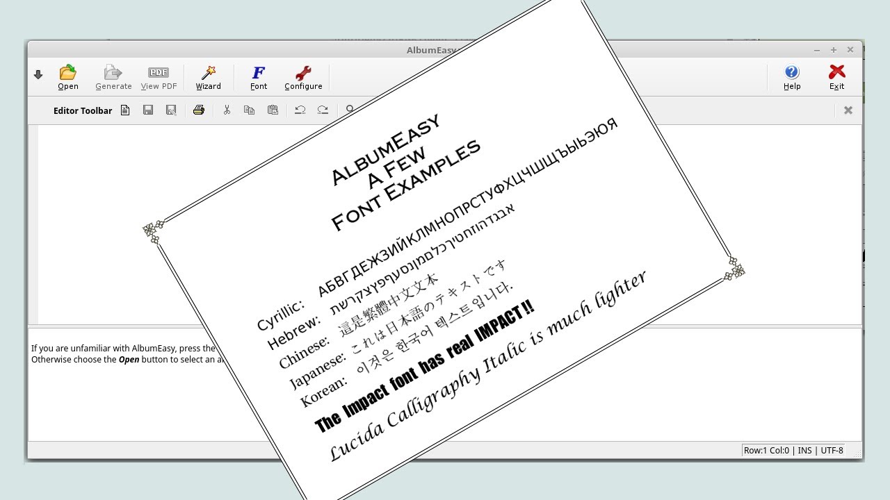 AlbumEasy Stamp Album Page Layout Software Using Fonts YouTube