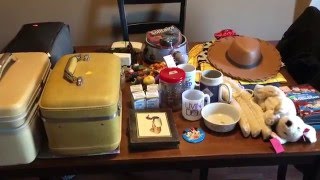Garage Sale Rummage Sale HAUL to sell on Ebay and Etsy May 7th 2016