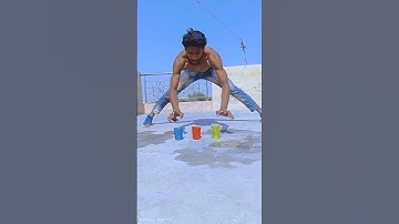 3  glass water push up #shorts #short#youtubeshorts #hardwork #trending #viral #viralvideo 🔥👍🔥😱💪👍