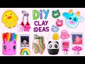 10 DIY CUTE CLAY IDEAS - HANDMADE KEYCHAIN - PEN HOLDER and More Cute Things