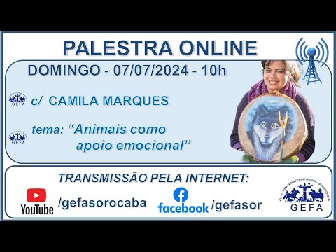 Assista: Palestra Online - c/ CAMILA MARQUES (07/07/2024)
