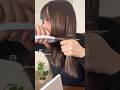 自分で髪切ってやったぜ✂︎                                #セルフカット#ミニボブ