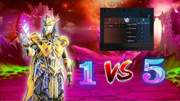 Random player 1v5 room challenge 🔥he call me noob how can react  on my skills ! Pubg mobile