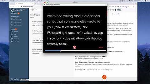 Scriptively - How to Manually Adjust the Teleprompter Speed
