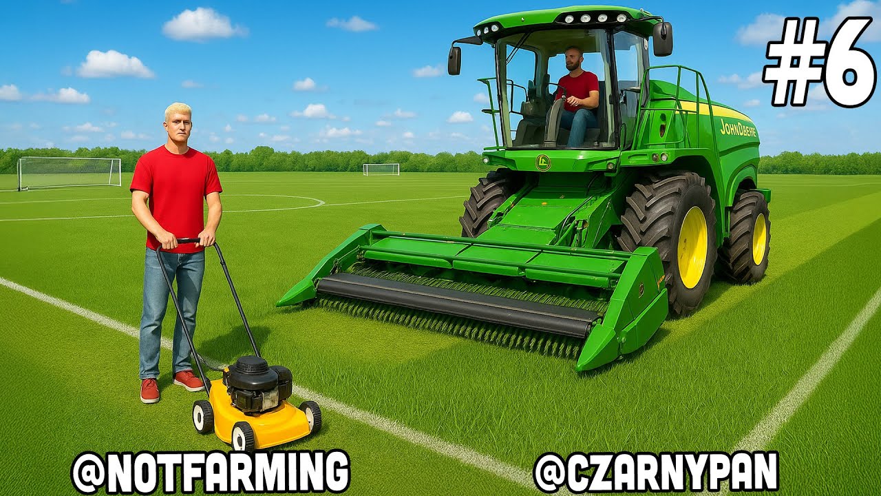 0$ СТАРТ на ФУТБОЛЬНОМ ПОЛЕ 🚜 1 на 1 @czarnypan #6