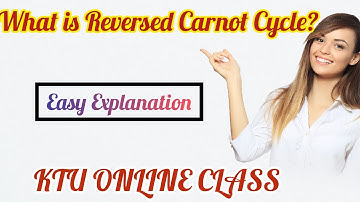 What is Reversed Carnot Cycle|BME MODULE-5 |Class 2|KTU ONLINE CLASS |KTU FIRST YEAR CLASS