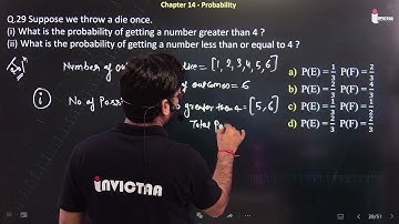 Q.29 Suppose we throw a dice once. What is the probability of getting a number greater than 4 ?