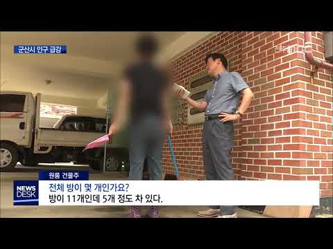 [뉴스데스크]  위기의 군산 인구 급감