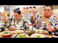 Hungry Sumo Wrestlers Slurp Down Huge Bowls of Ramen🍜 Pushing Their Limits🔥