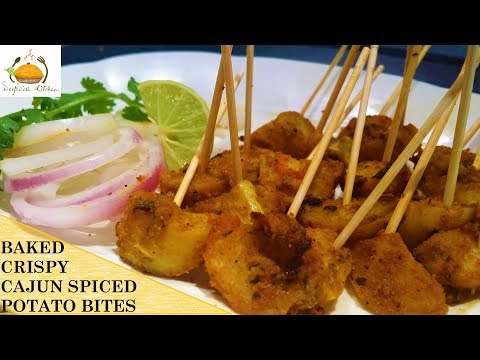 Cajun Spiced Baked Potato Bites | Baked Cajun Lemon Potatoes | Cajun Potato Wedges -DeepDish Kitchen