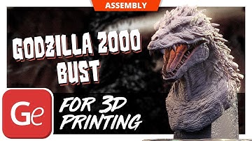 Godzilla 2000 Bust 3D Printing Figurine | Assembly by Gambody