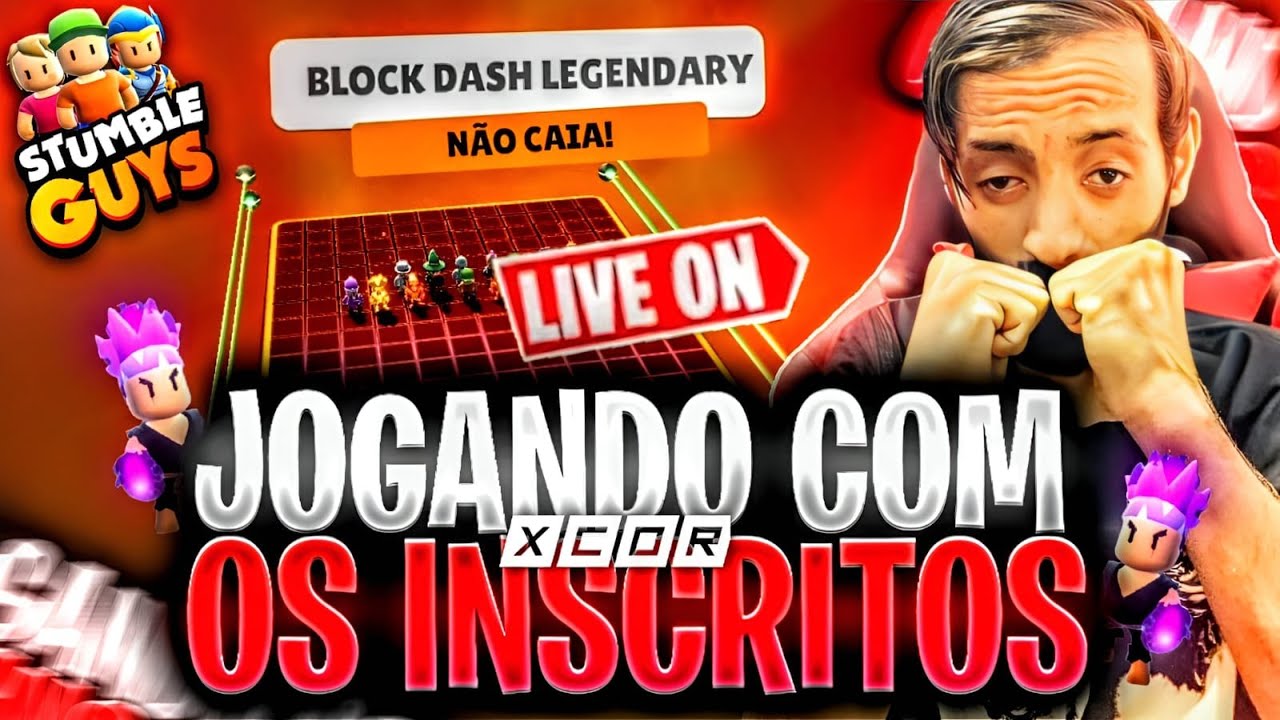 JOGUEI O TORNEIO DO BLOCK DASH LENDÁRIO - Stumble Guys 