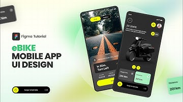 Electric bike mobile app design | Figma Tutorial | UI design for beginners #figmatutorial #uidesign