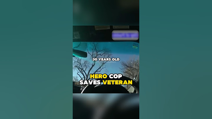 Hero Cop Saves Veteran