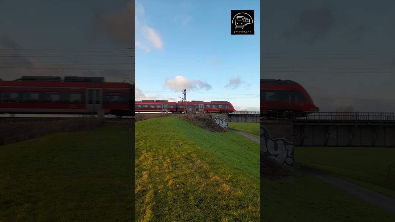 ET442 als RE9 auf der Weserbrücke in Weyhe-Dreye Richtung Bremen Hbf 